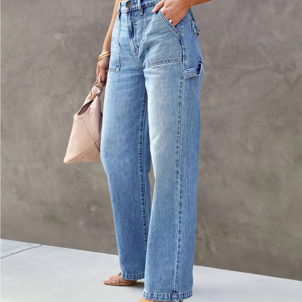 Vici cargo wide leg jeans